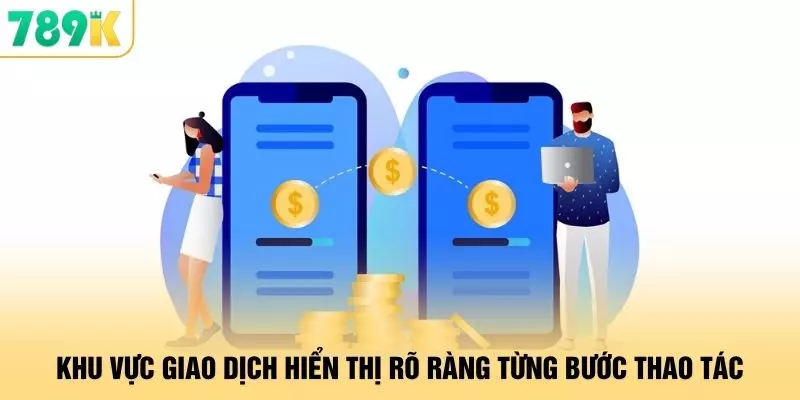 Nạp Tiền - 789K Xử Lý 3 Giây Giao Dịch An Toàn Đa Lớp 2 Khu vực giao dịch hiển thị rõ ràng từng bước thao tác